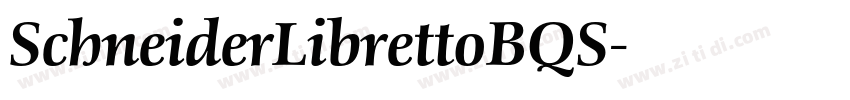 SchneiderLibrettoBQS字体转换