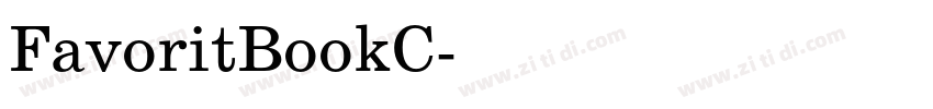 FavoritBookC字体转换