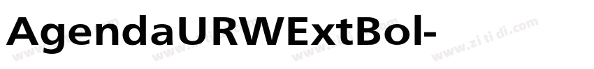 AgendaURWExtBol字体转换