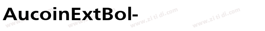 AucoinExtBol字体转换
