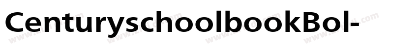 CenturyschoolbookBol字体转换