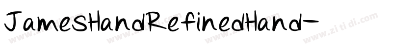 JamesHandRefinedHand字体转换