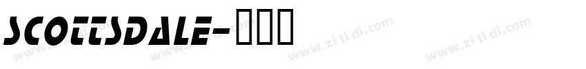 SCOTTSDALE字体转换