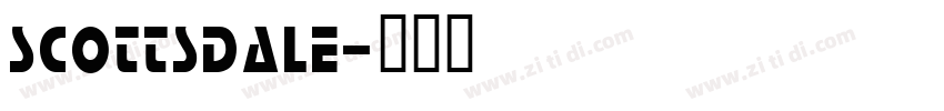 SCOTTSDALE字体转换