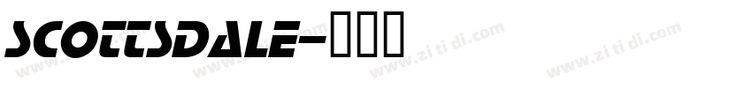 SCOTTSDALE字体转换