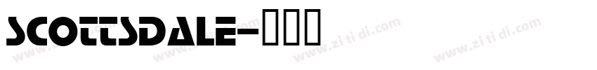 SCOTTSDALE字体转换