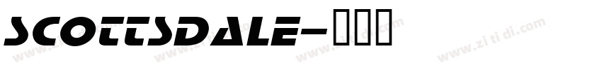 SCOTTSDALE字体转换