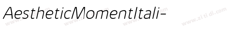 AestheticMomentItali字体转换