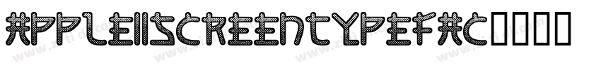 AppleIIScreenTypefac字体转换