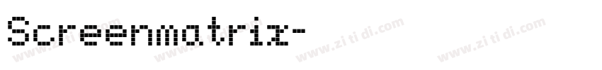Screenmatrix字体转换