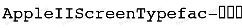 AppleIIScreenTypefac字体转换
