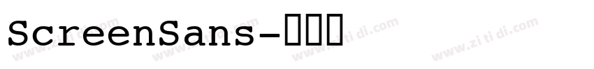 ScreenSans字体转换