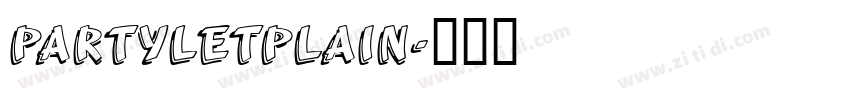 PartyLetPlain字体转换