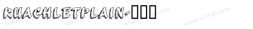 RuachLetPlain字体转换