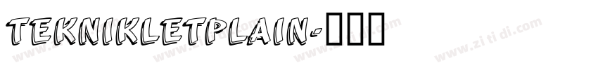 TeknikLetPlain字体转换