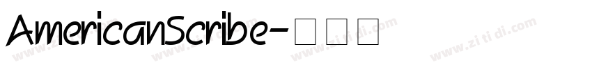 AmericanScribe字体转换