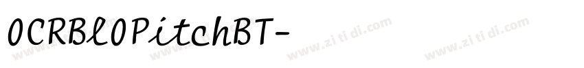 0CRBl0PitchBT字体转换 0CRBl0PitchBT字体转换