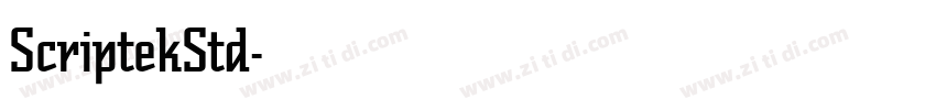 ScriptekStd字体转换