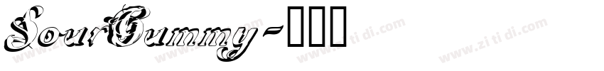 SourGummy字体转换
