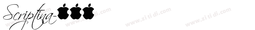 Scriptina字体转换
