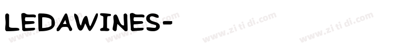 ledawines字体转换
