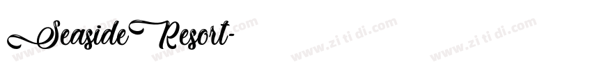 SeasideResort字体转换