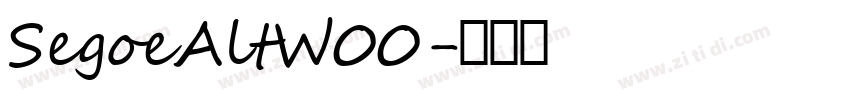 SegoeAltW00字体转换