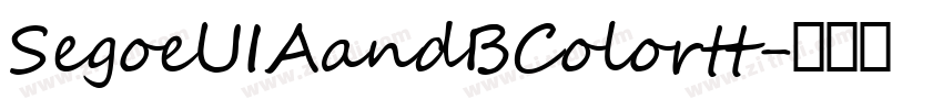 SegoeUIAandBColortt字体转换