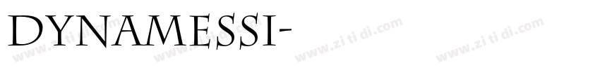 DynameSSi字体转换