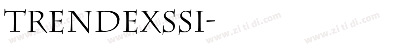 TrendexSSi字体转换
