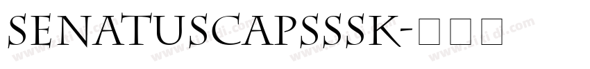 SenatusCapsSSK字体转换