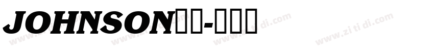 JOHNSON字体字体转换