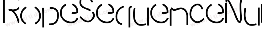 RopeSequenceNumberST字体转换