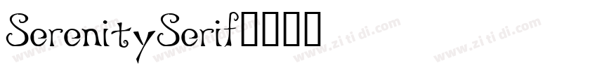 SerenitySerif字体转换