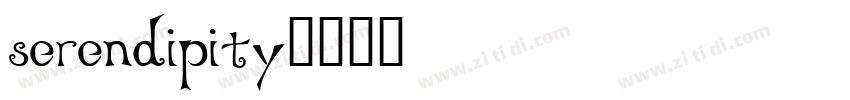 serendipity字体转换