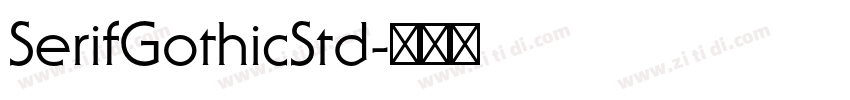 SerifGothicStd字体转换