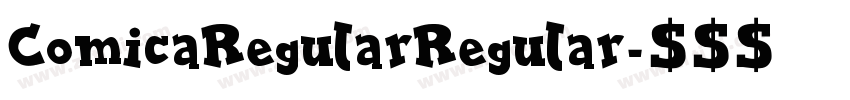 ComicaRegularRegular字体转换