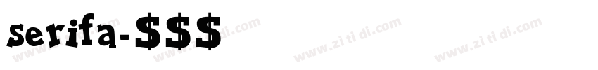 serifa字体转换