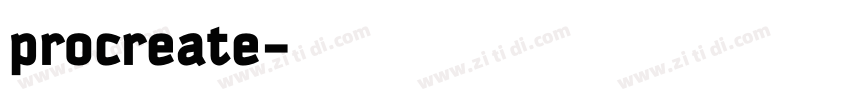 procreate字体转换