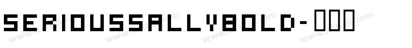 SeriousSallyBold字体转换