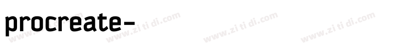 procreate字体转换