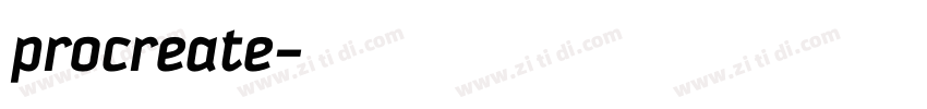 procreate字体转换