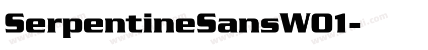 SerpentineSansW01字体转换