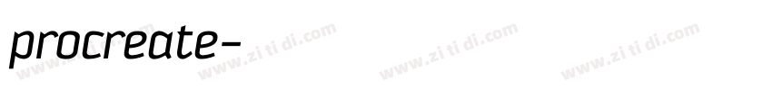 procreate字体转换