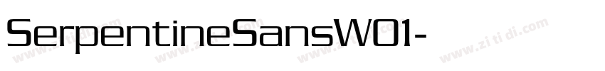 SerpentineSansW01字体转换