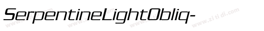 SerpentineLightObliq字体转换