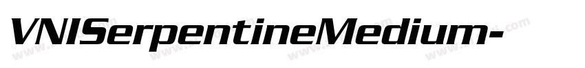 VNISerpentineMedium字体转换