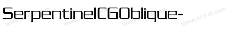 SerpentineICGOblique字体转换