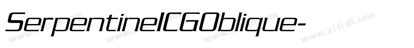SerpentineICGOblique字体转换