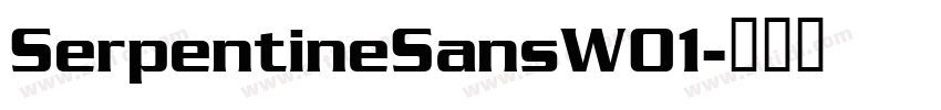 SerpentineSansW01字体转换